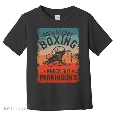 Rock Steady Boxing Knock Out Parkinsons Awareness Toddler T-Shirt