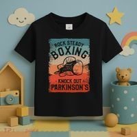 Rock Steady Boxing Knock Out Parkinsons Awareness Toddler T-Shirt thumb 3