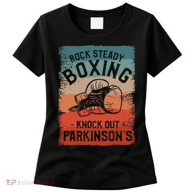 Rock Steady Boxing Knock Out Parkinsons Awareness Women's T-Shirt