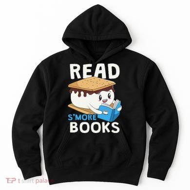 Read Smore Books Camping Bookworm Boy Cute Librarian Smores Hoodie