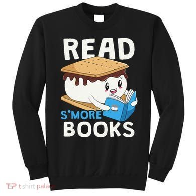 Read Smore Books Camping Bookworm Boy Cute Librarian Smores Sweatshirt