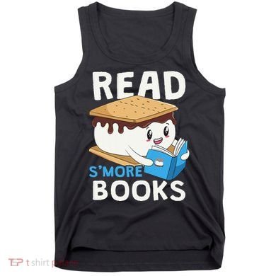 Read Smore Books Camping Bookworm Boy Cute Librarian Smores Tank Top