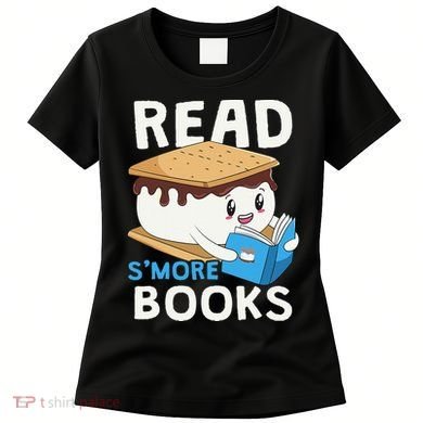 Read Smore Books Camping Bookworm Boy Cute Librarian Smores Women's T-Shirt