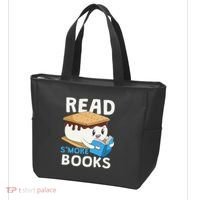 Read Smore Books Camping Bookworm Boy Cute Librarian Smores Tote Bag thumb 3