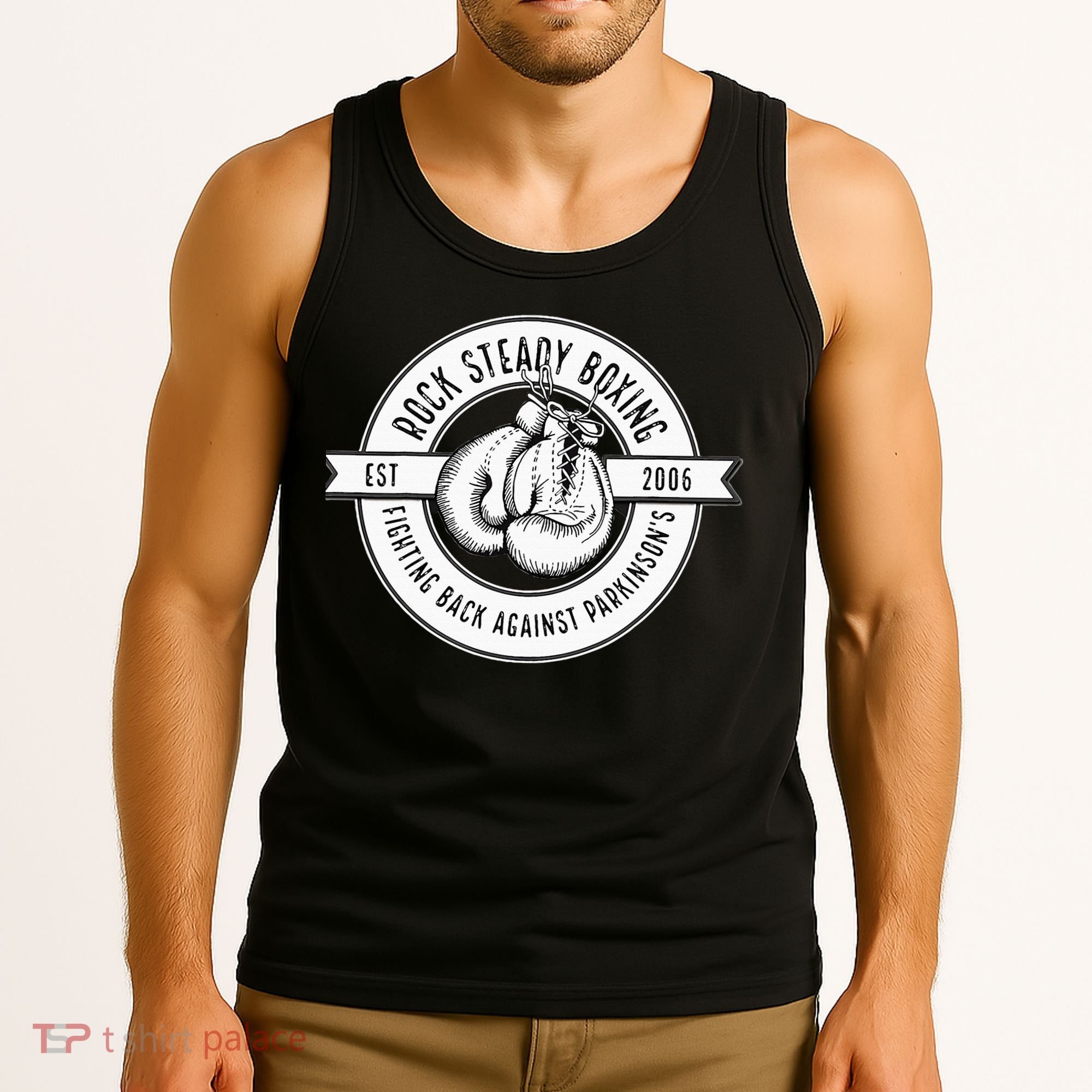 Rock Steady Boxing Fighting Back Against Parkinson Est 2006 Tank Top