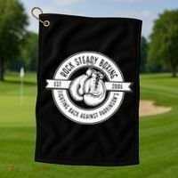 Rock Steady Boxing Fighting Back Against Parkinson Est 2006 Golf Towel thumb 1