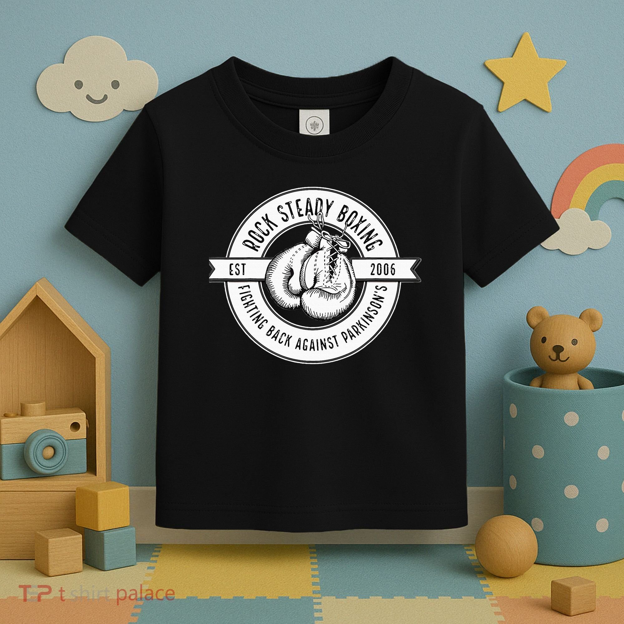 Rock Steady Boxing Fighting Back Against Parkinson Est 2006 Toddler T-Shirt