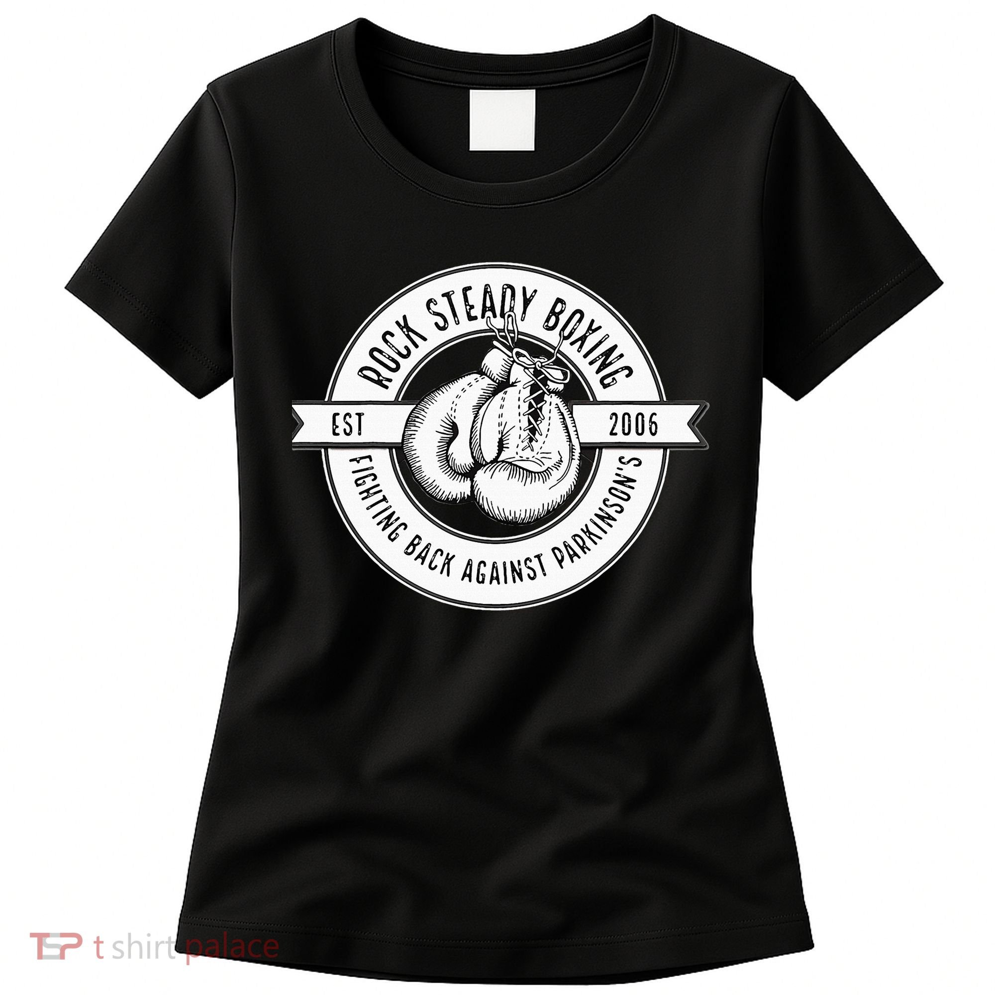 Rock Steady Boxing Fighting Back Against Parkinson Est 2006 Women's T-Shirt