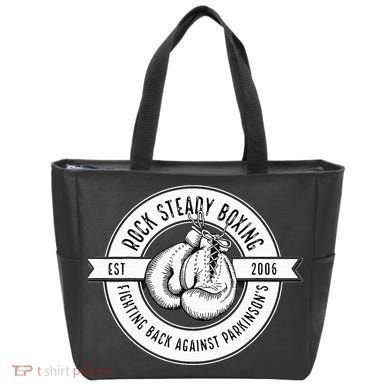 Rock Steady Boxing Fighting Back Against Parkinson Est 2006 Tote Bag