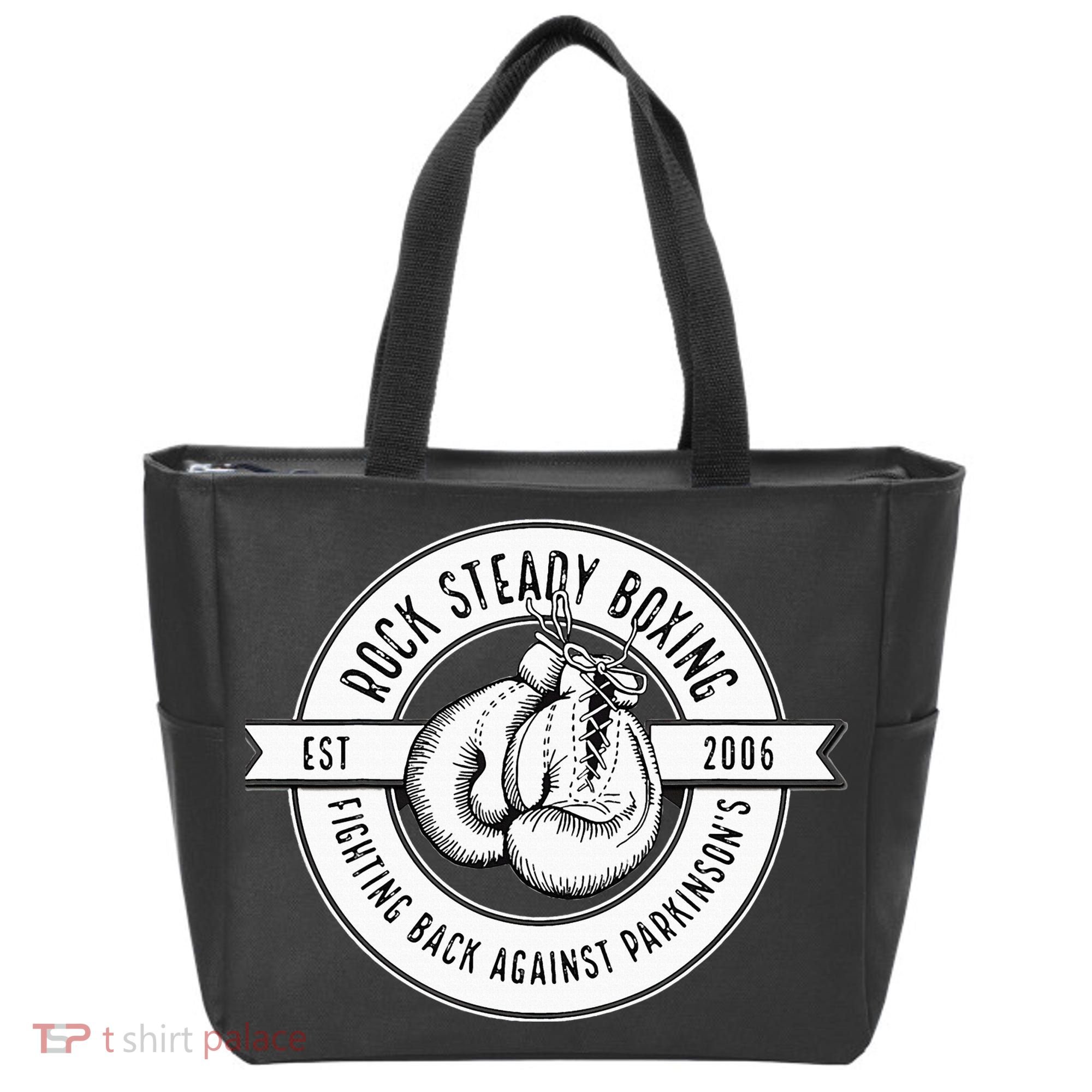 Rock Steady Boxing Fighting Back Against Parkinson Est 2006 Tote Bag