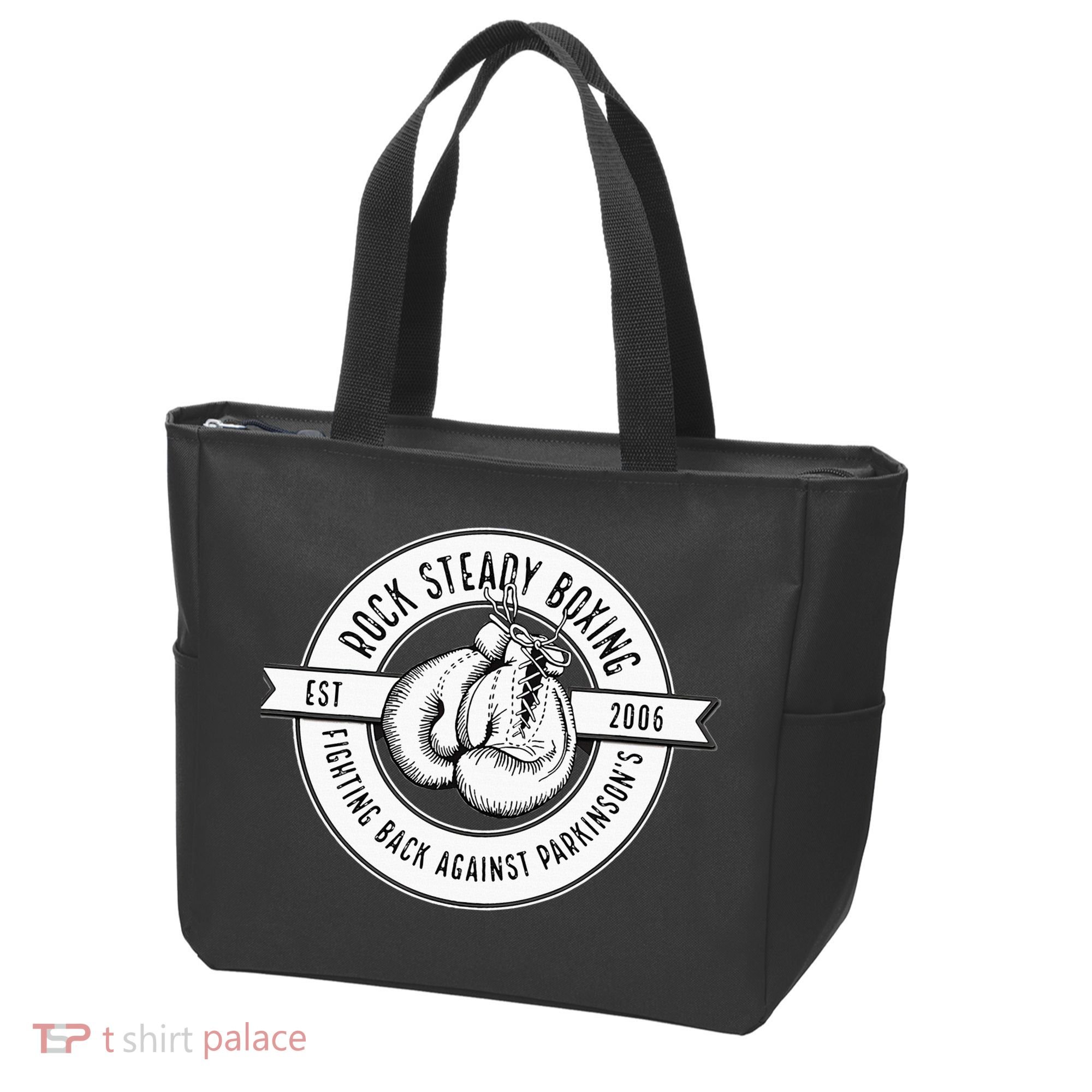 Rock Steady Boxing Fighting Back Against Parkinson Est 2006 Tote Bag
