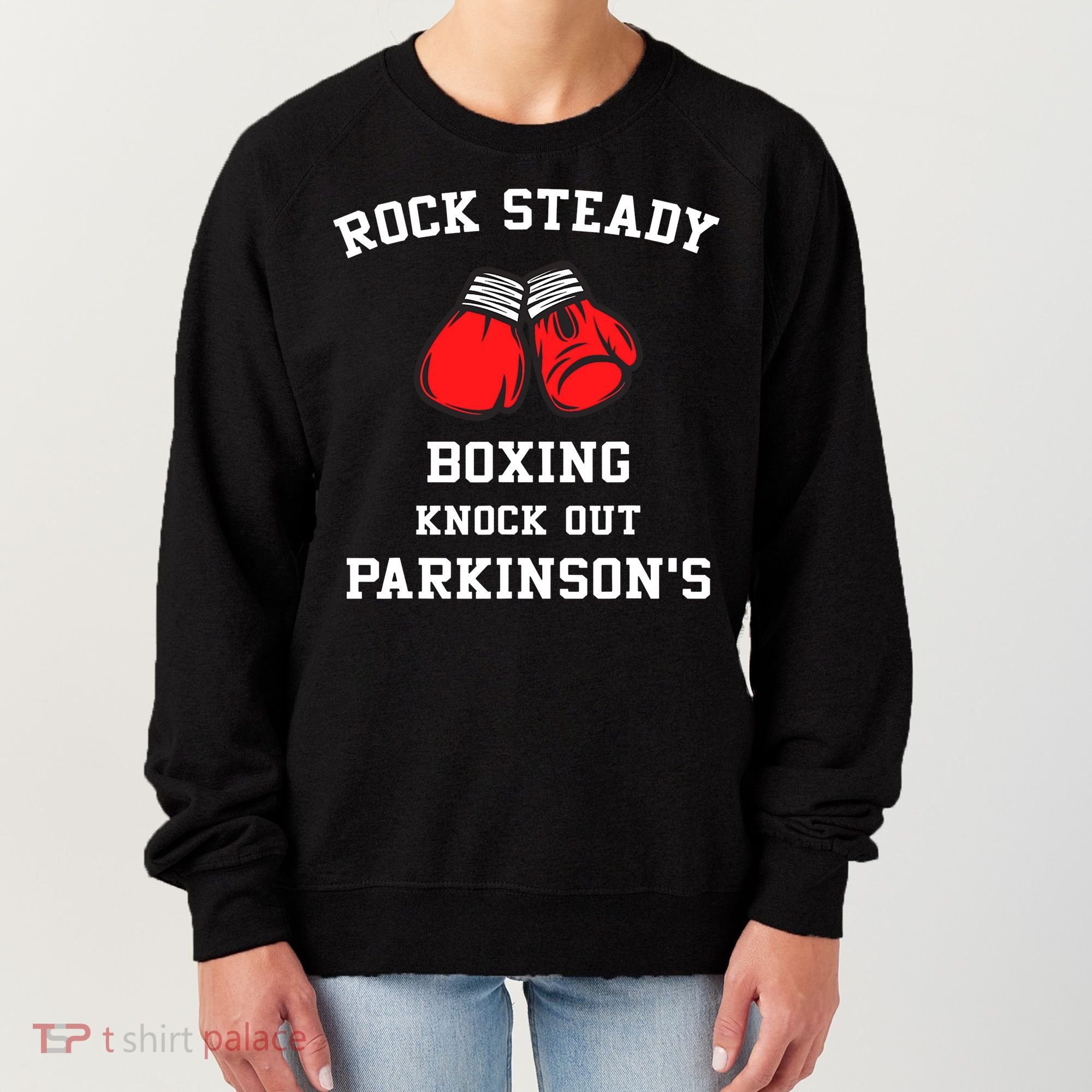 Rock Steady Boxing Knock Out Parkinson Women's Sweatshirt