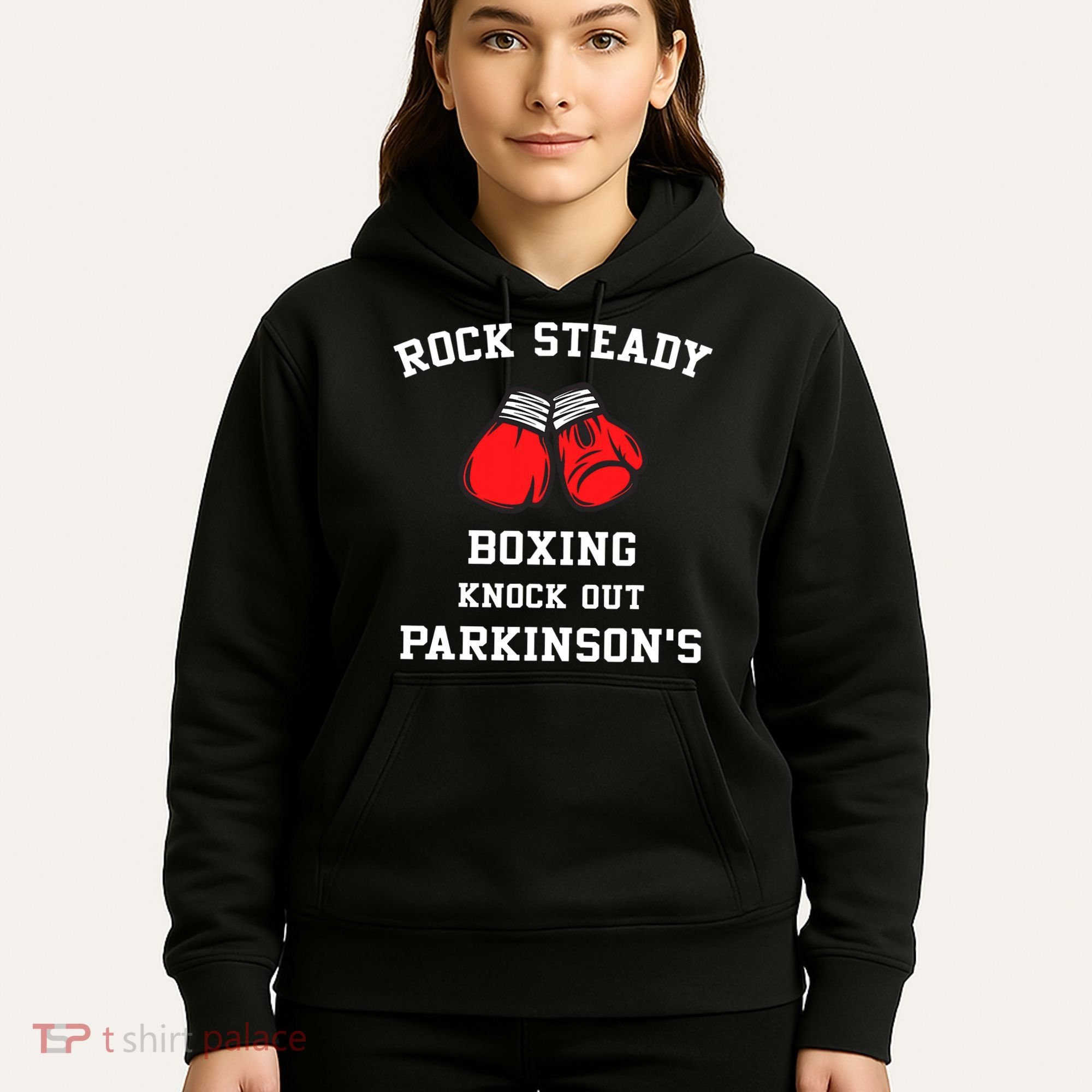 Rock Steady Boxing Knock Out Parkinson Hoodie