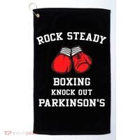 Rock Steady Boxing Knock Out Parkinson Golf Towel thumb 0