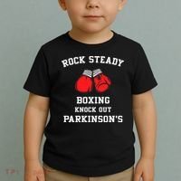 Rock Steady Boxing Knock Out Parkinson Toddler T-Shirt thumb 2