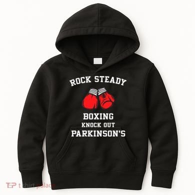 Rock Steady Boxing Knock Out Parkinson Kids Hoodie