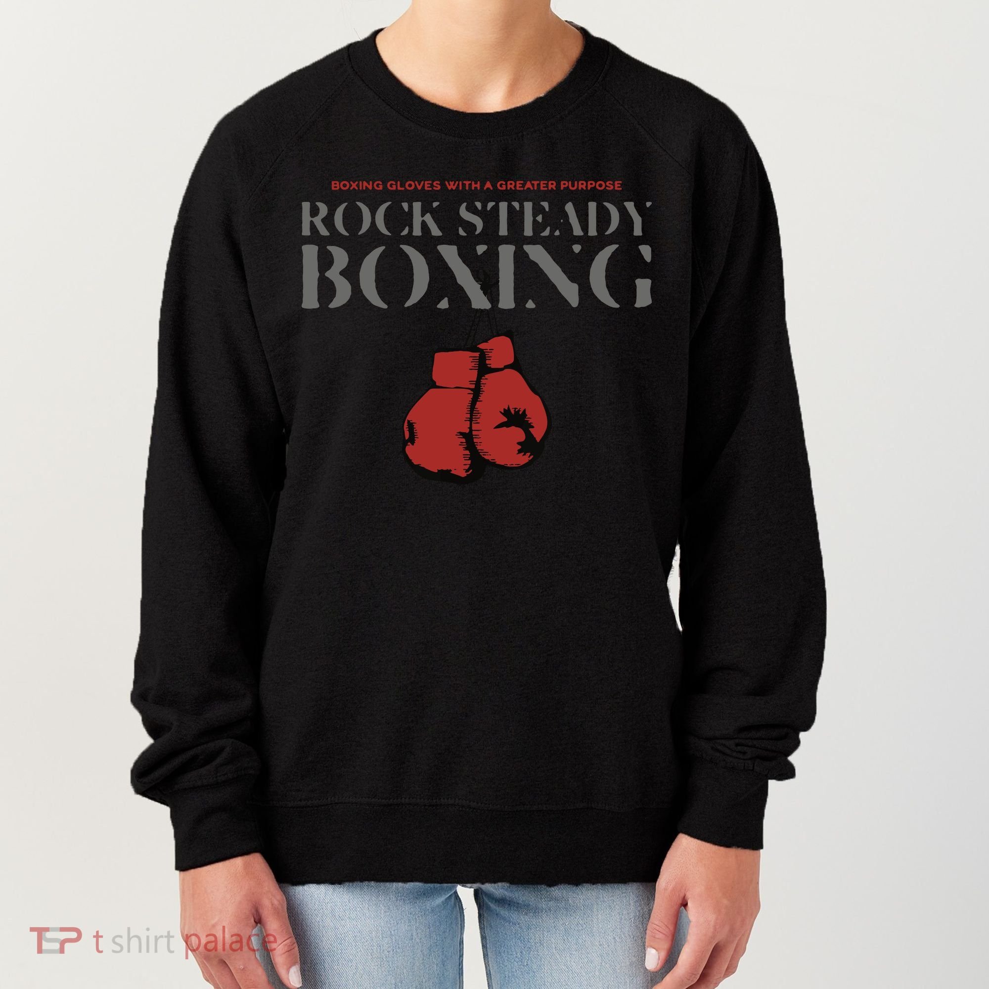 Rock Steady Boxing Gloves With A Greater Purpose Parkinsons Women's Sweatshirt