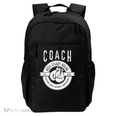 Rock Steady Boxing Coach Fight ParkinsonS Gift Backpack