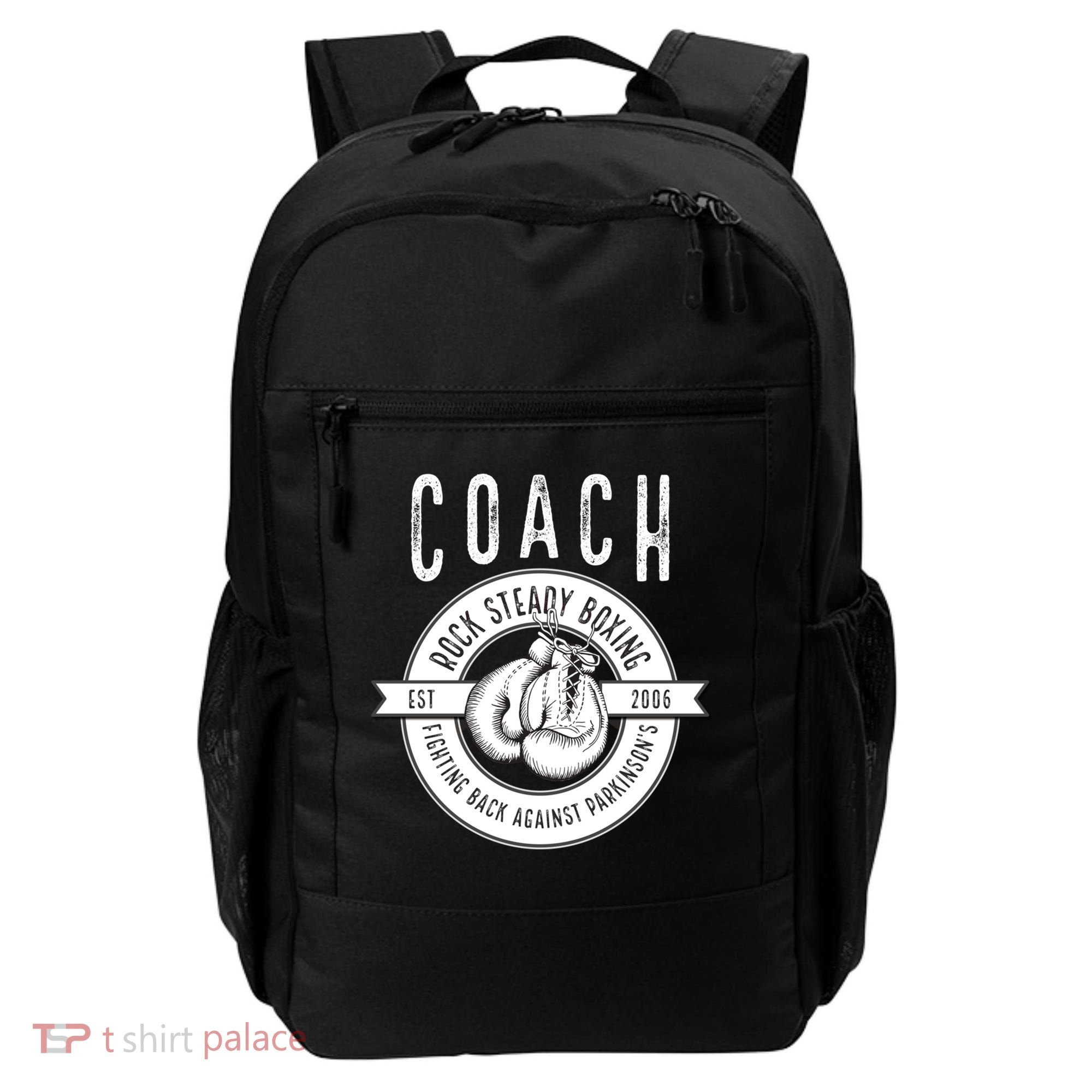 Rock Steady Boxing Coach Fight ParkinsonS Gift Backpack