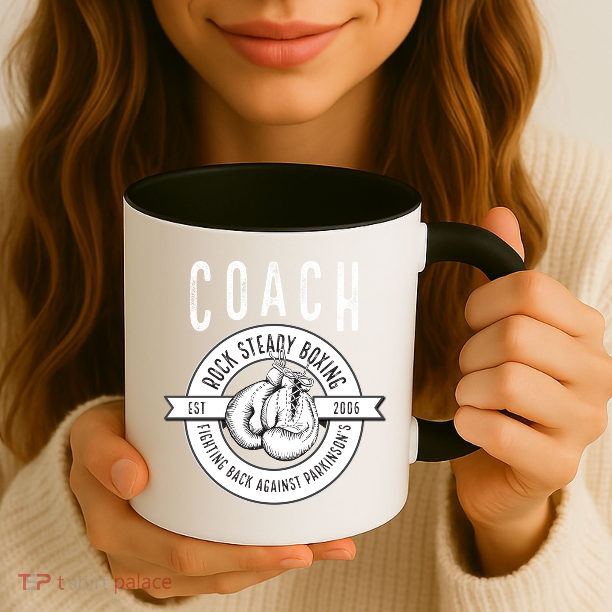 Rock Steady Boxing Coach Fight ParkinsonS Gift Coffee Mug