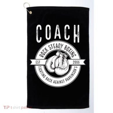 Rock Steady Boxing Coach Fight ParkinsonS Gift Golf Towel