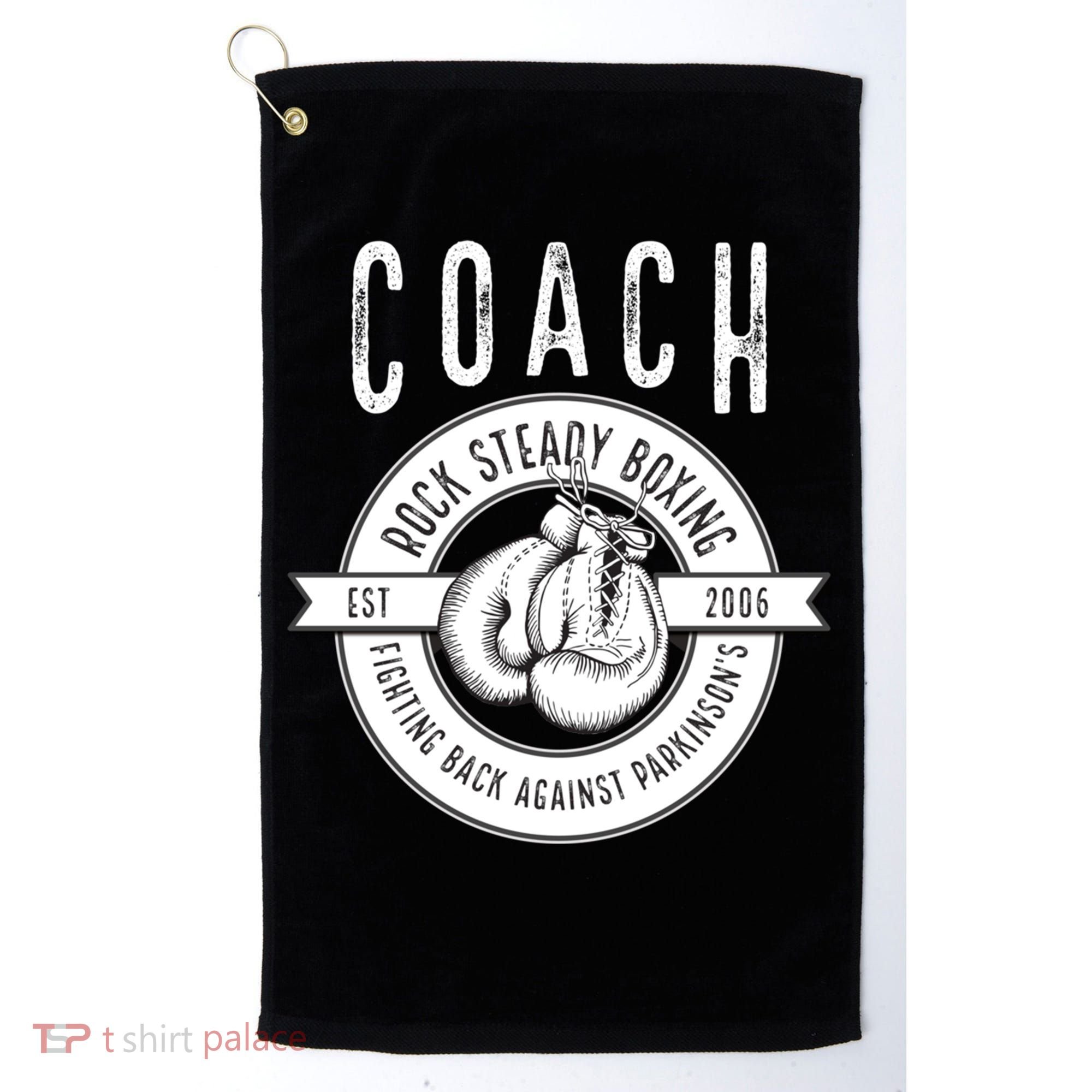Rock Steady Boxing Coach Fight ParkinsonS Gift Golf Towel