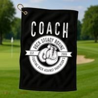 Rock Steady Boxing Coach Fight ParkinsonS Gift Golf Towel thumb 1
