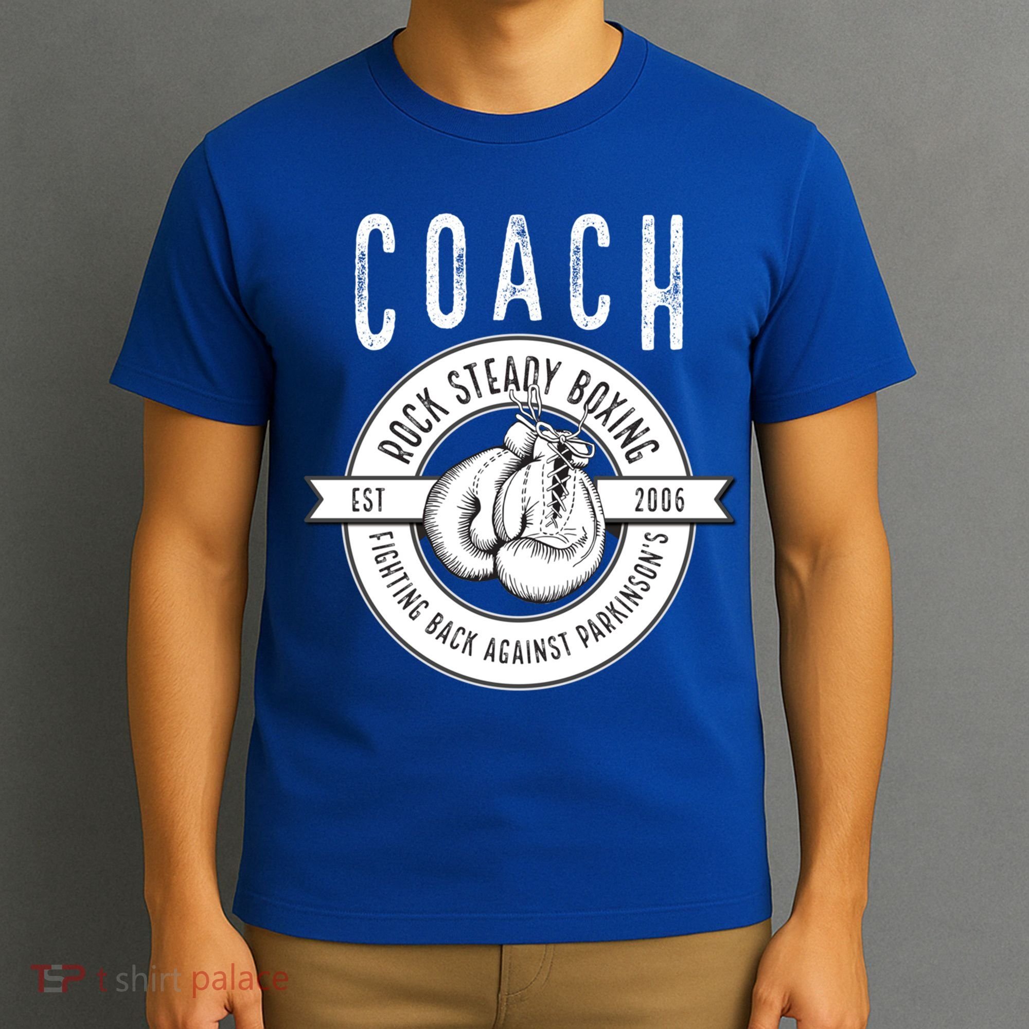 Rock Steady Boxing Coach Fight ParkinsonS Gift T-Shirt