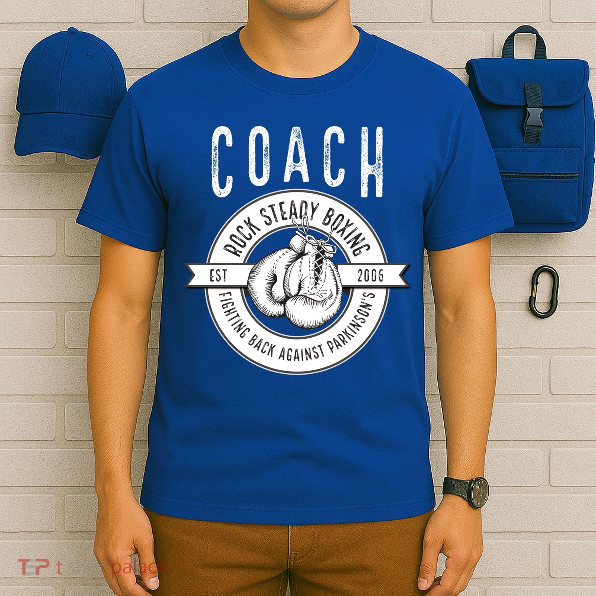 Rock Steady Boxing Coach Fight ParkinsonS Gift T-Shirt