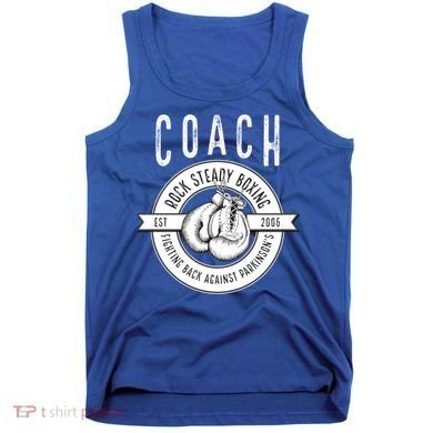 Rock Steady Boxing Coach Fight ParkinsonS Gift Tank Top