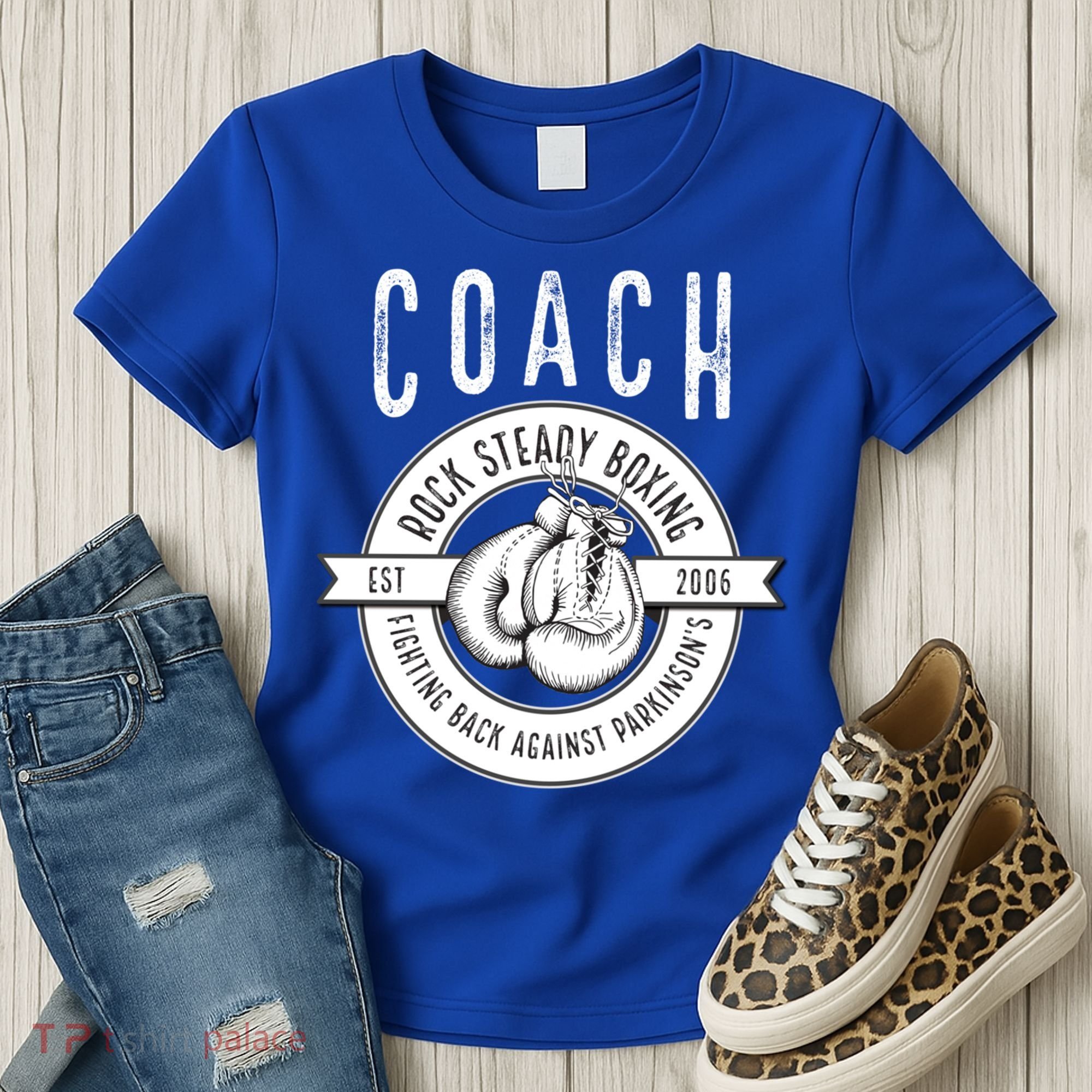 Rock Steady Boxing Coach Fight ParkinsonS Gift Women's T-Shirt