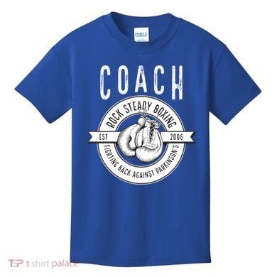 Rock Steady Boxing Coach Fight ParkinsonS Gift Kids T-Shirt