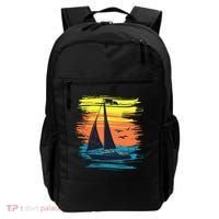 Retro Sail Boat Sailing Graphic Backpack thumb 0