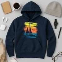 Retro Sail Boat Sailing Graphic Hoodie thumb 3