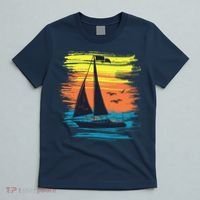 Retro Sail Boat Sailing Graphic T-Shirt thumb 5