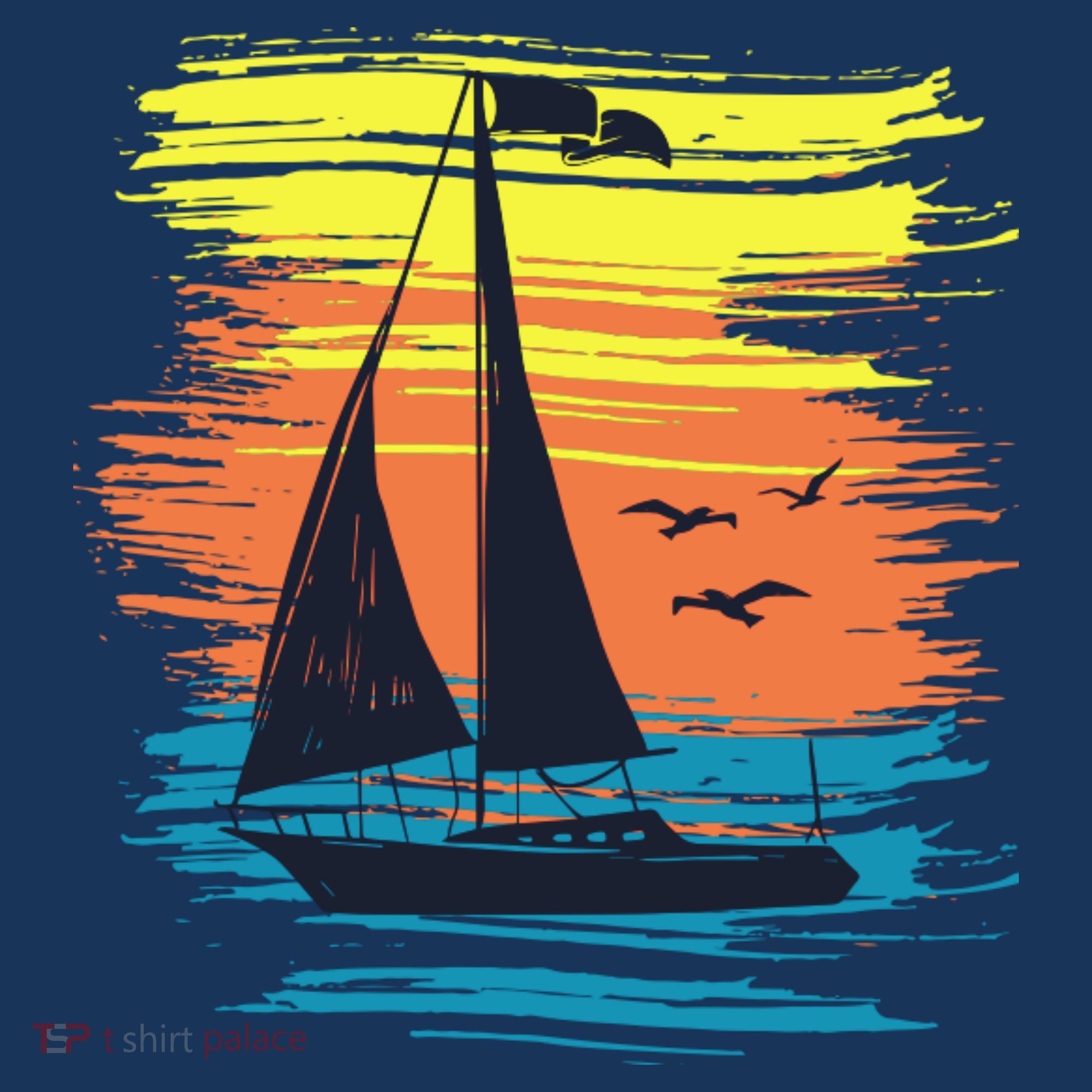 Retro Sail Boat Sailing Graphic Women's Tank Top