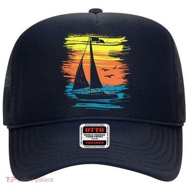 Retro Sail Boat Sailing Graphic Hat