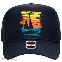 Retro Sail Boat Sailing Graphic Hat thumb 0