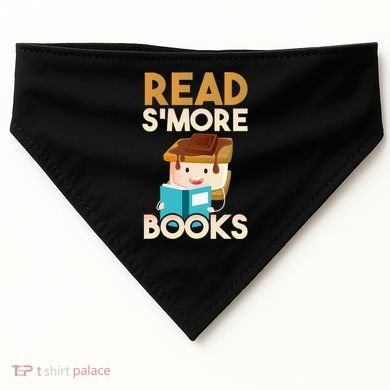 Read SMore Books Camping Bookworm Boy Cute Librarian USA-Made Doggie Bandana