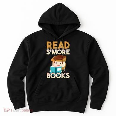 Read SMore Books Camping Bookworm Boy Cute Librarian Hoodie