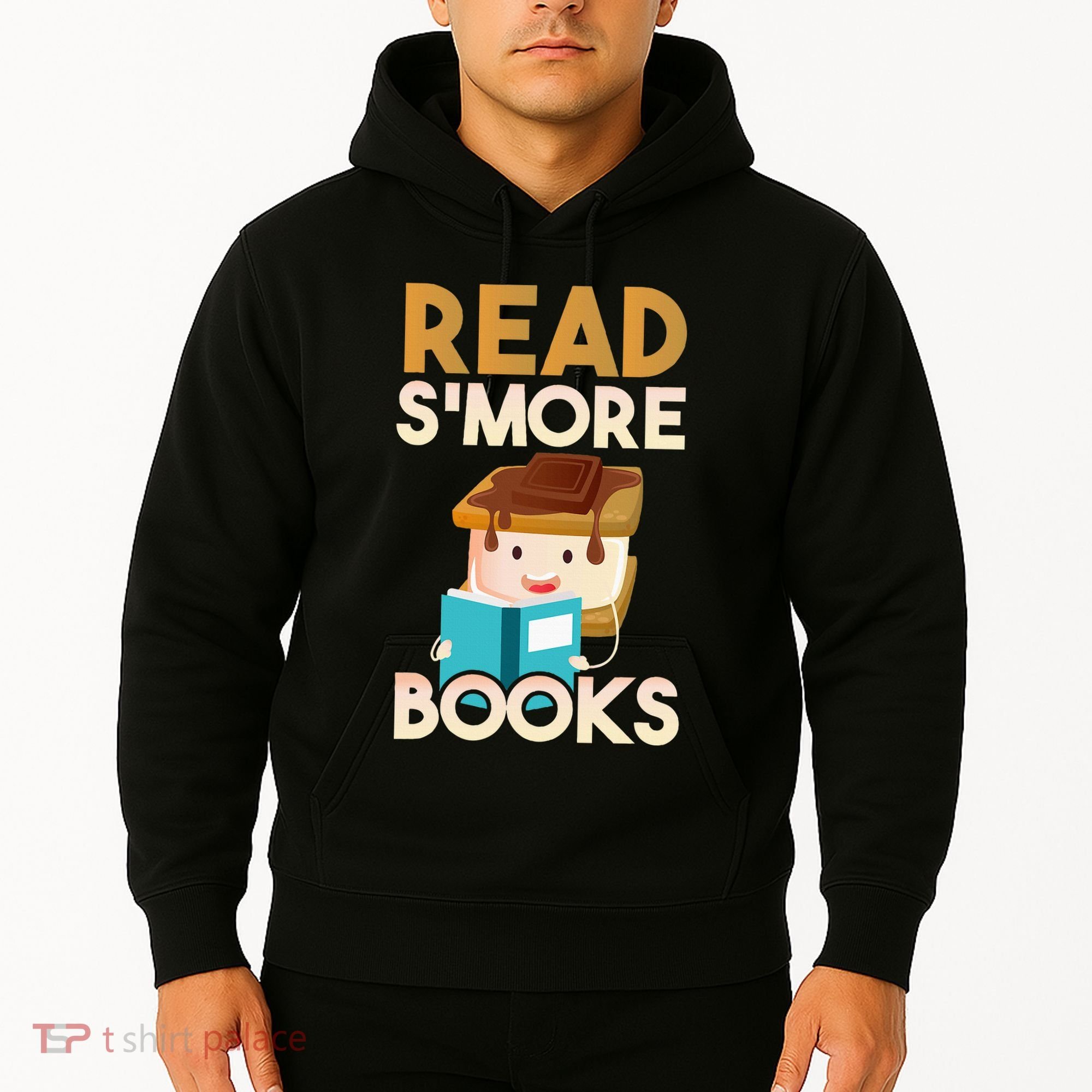 Read SMore Books Camping Bookworm Boy Cute Librarian Hoodie