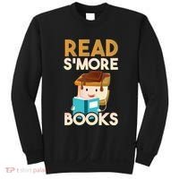 Read SMore Books Camping Bookworm Boy Cute Librarian Sweatshirt thumb 0