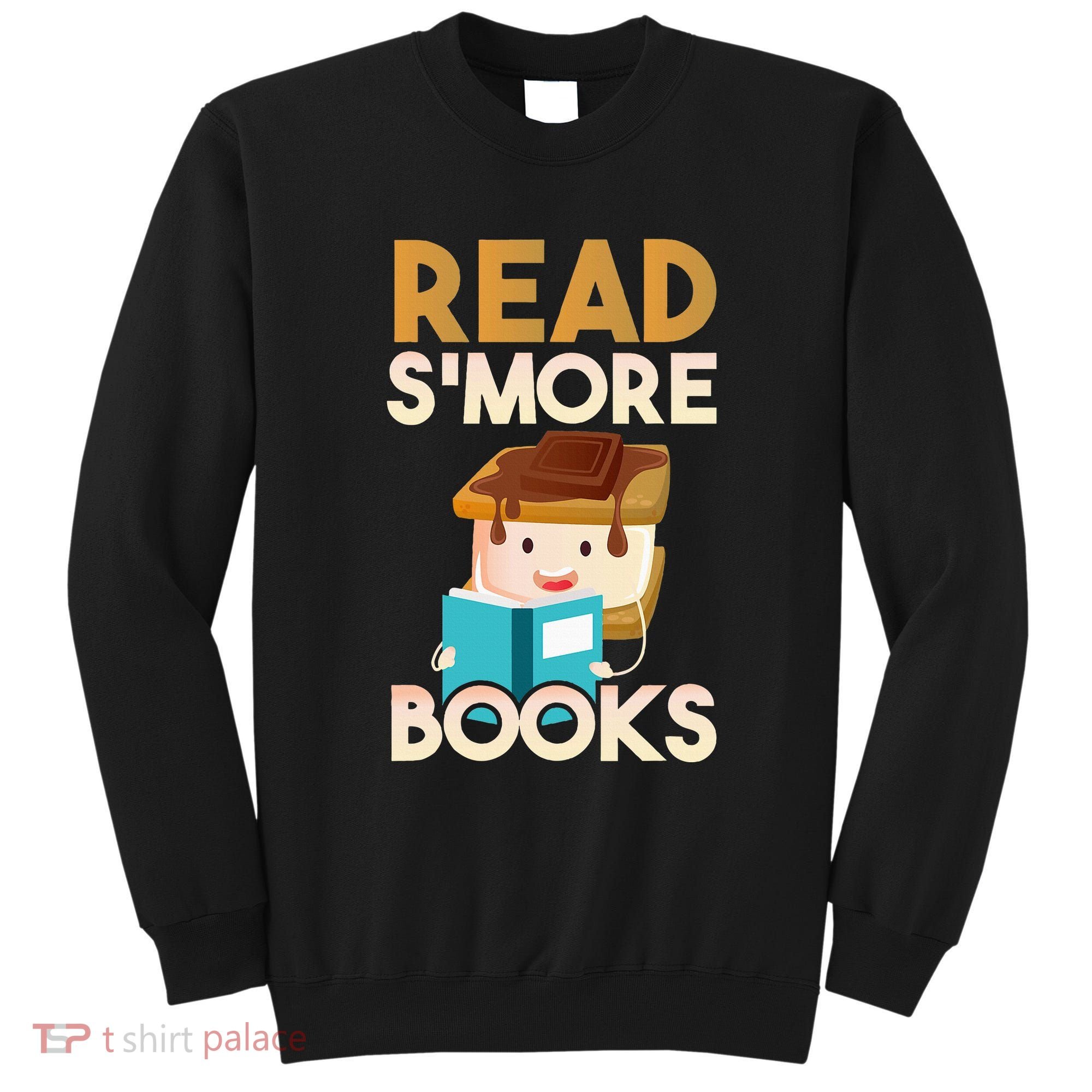 Read SMore Books Camping Bookworm Boy Cute Librarian Sweatshirt