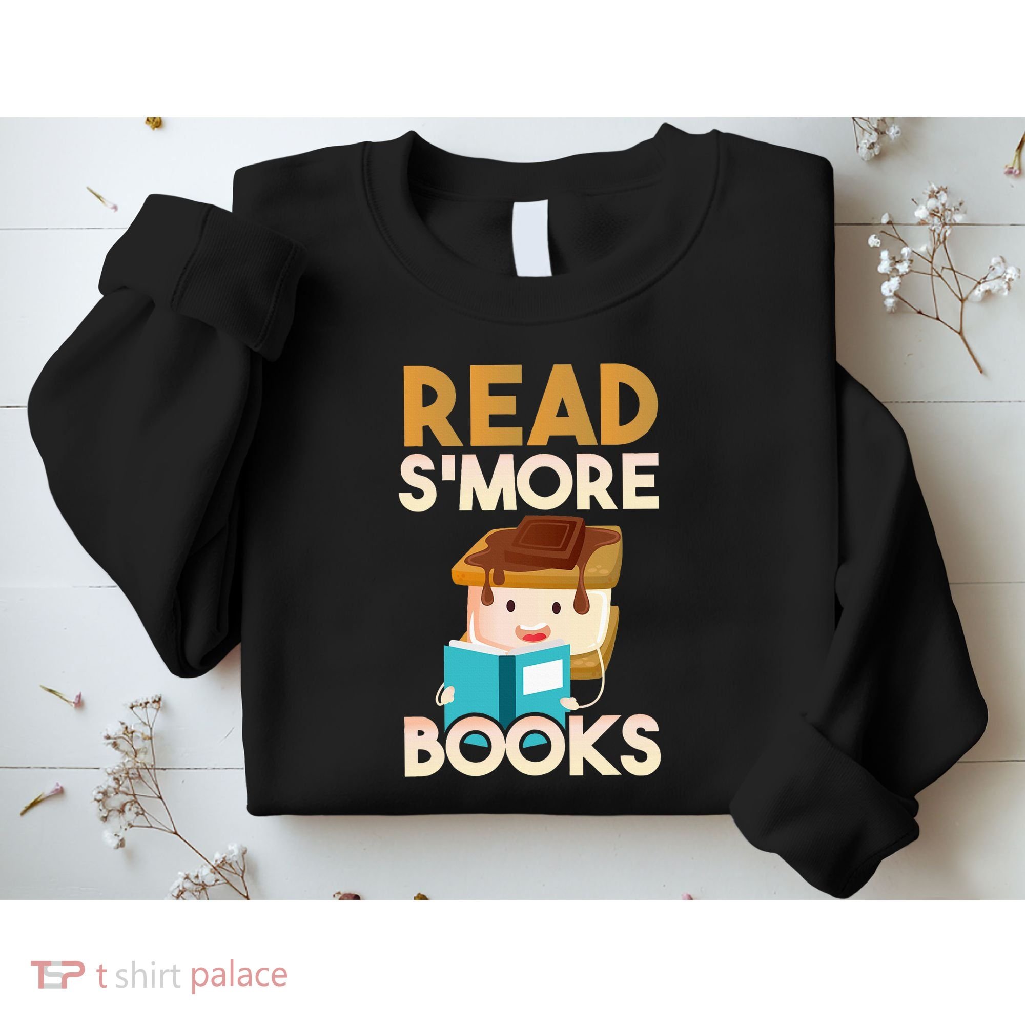 Read SMore Books Camping Bookworm Boy Cute Librarian Sweatshirt