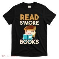 Read SMore Books Camping Bookworm Boy Cute Librarian T-Shirt thumb 0