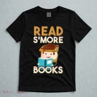 Read SMore Books Camping Bookworm Boy Cute Librarian T-Shirt thumb 5
