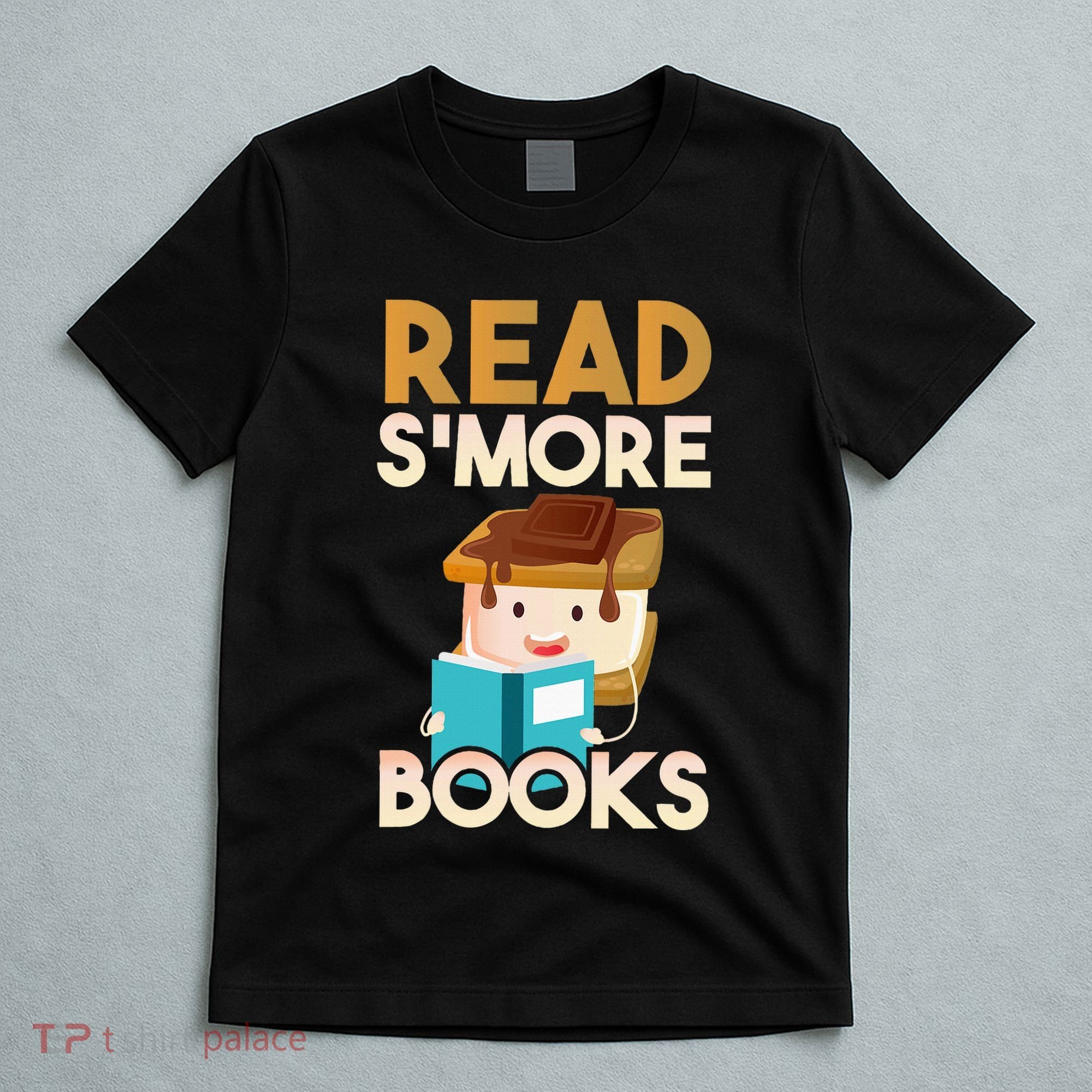 Read SMore Books Camping Bookworm Boy Cute Librarian T-Shirt