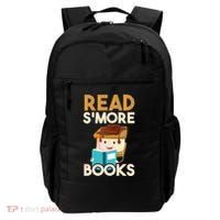 Read SMore Books Camping Bookworm Boy Cute Librarian Backpack thumb 0