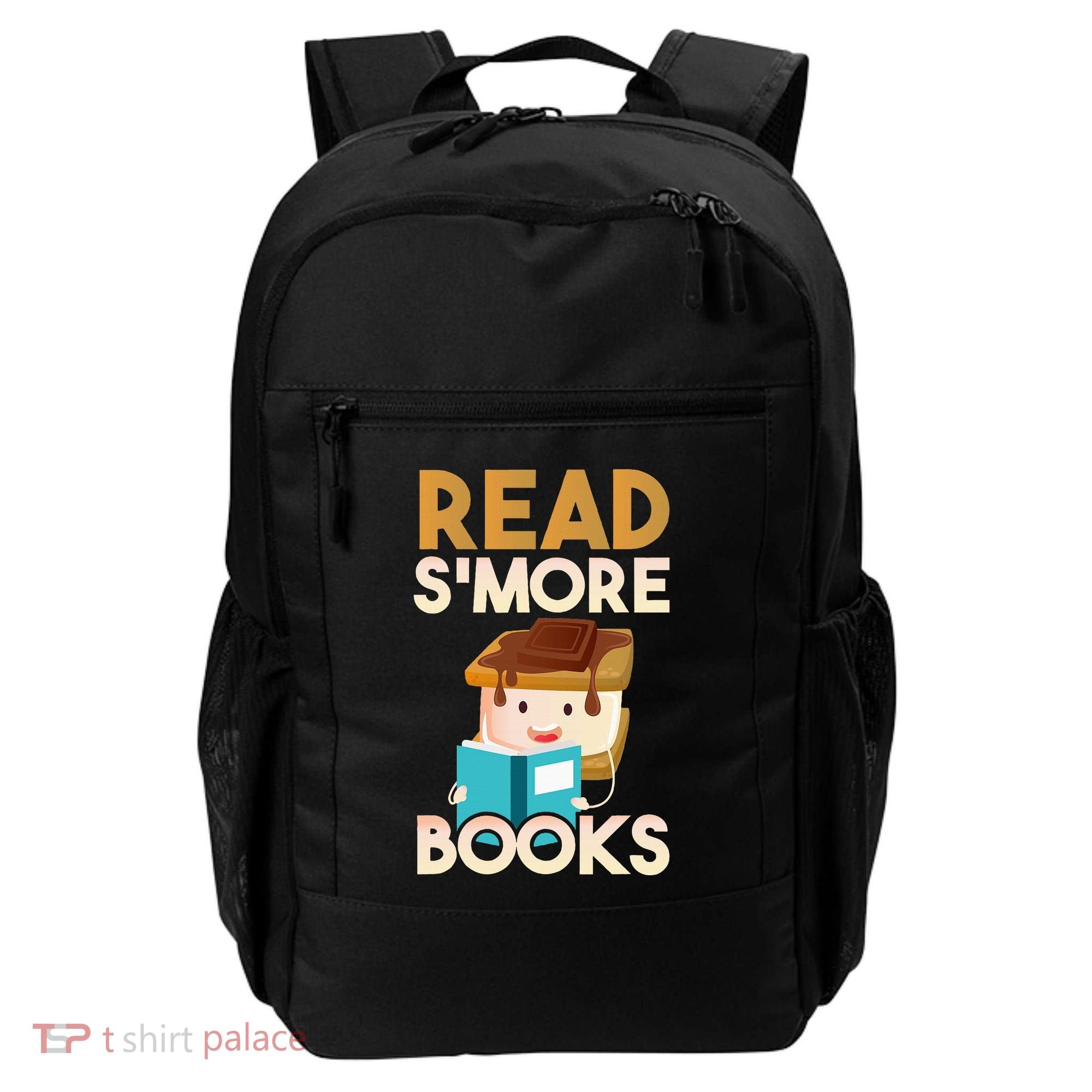 Read SMore Books Camping Bookworm Boy Cute Librarian Backpack