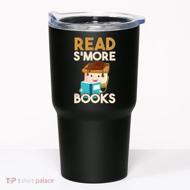 Read SMore Books Camping Bookworm Boy Cute Librarian Tumbler